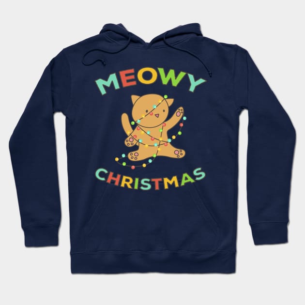 Meowy Christmas 2 Hoodie by RobinBobbinStore